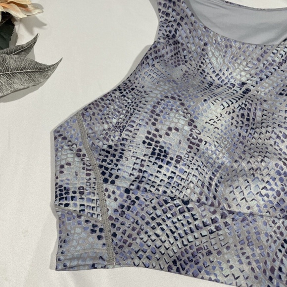 NWT Zella [ Medium ]‎ Live In Racerback Bra in Blue Celestial Serpent Print - Picture 5 of 12